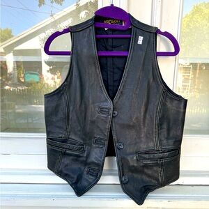 Leather Vest - VINTAGE